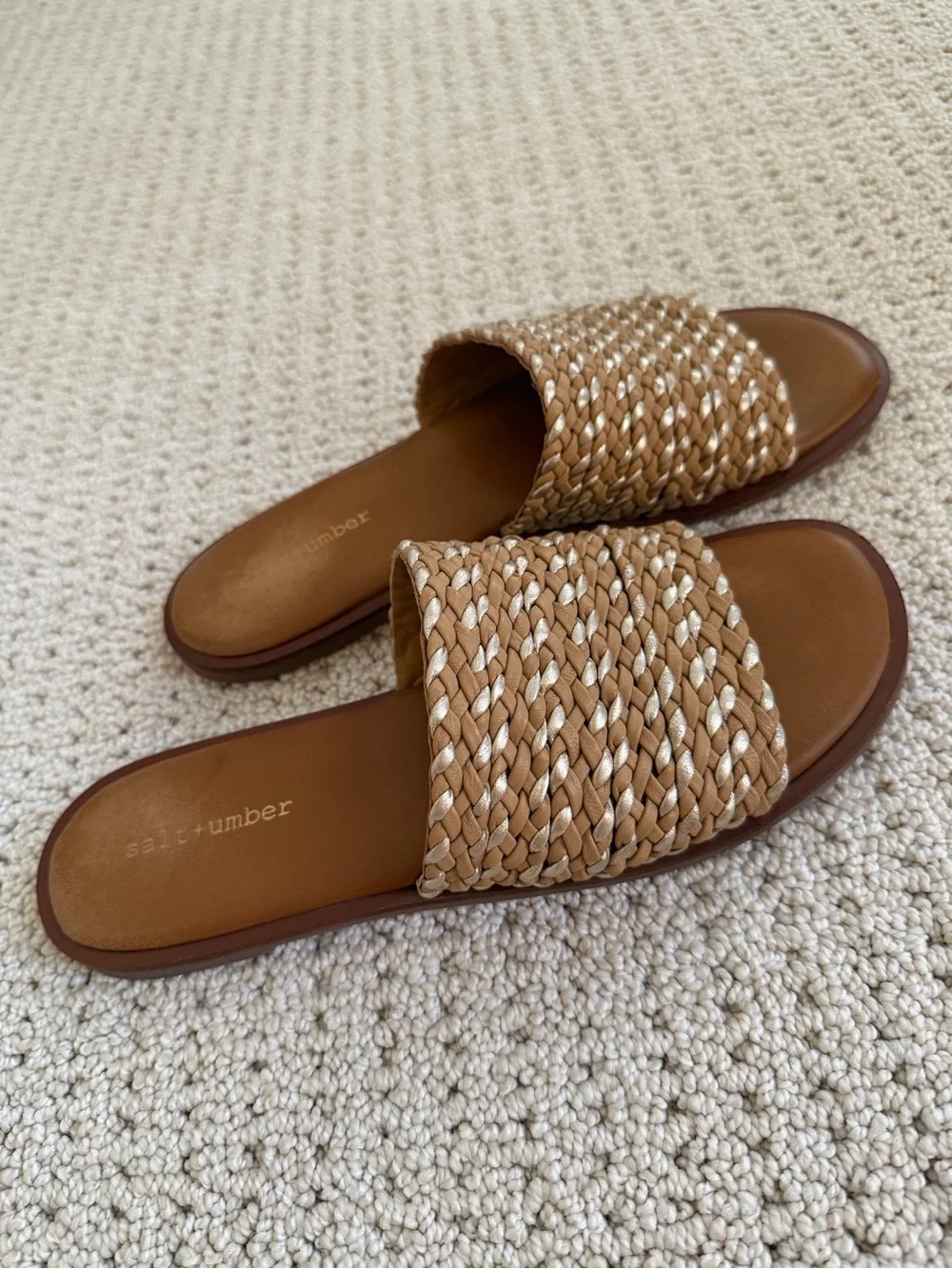 SALT + UMBER Mara Sandals in Natural Tan Sz 9